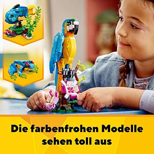 LEGO Creator 3 in 1 Exotischer Papagei (31136) für 16,80 Euro [Amazon Prime/Media Markt oder Saturn-Filiale]