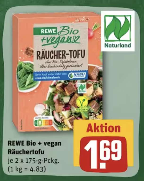 [Lokal] Rewe Bio Räucher-Tofu für 1,69€ (350g) [Berlin, Brandenburg]