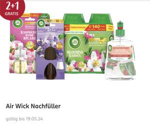 Airwick Nachfüller 2+1 gratis coupon(Rossmann App) z.B.: 3x Duo Raspberry Rose Splash für eff. 14,38€