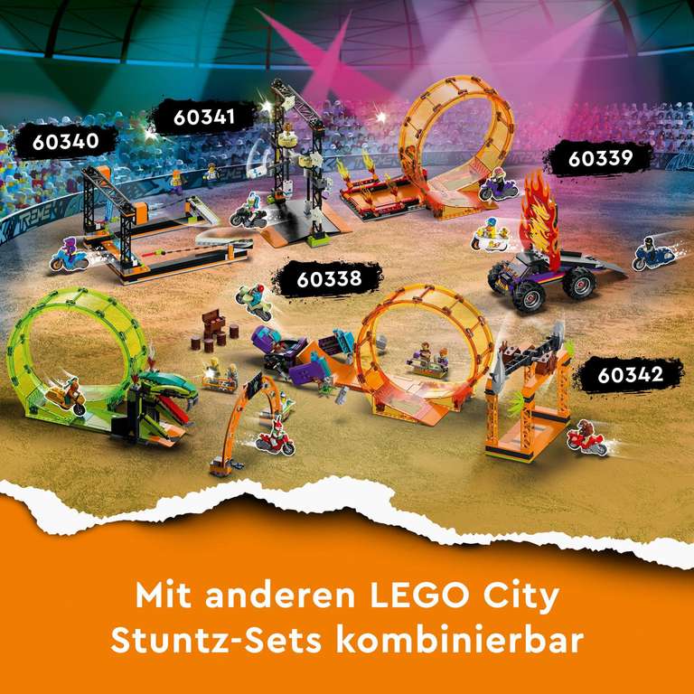 LEGO 60342 City Stuntz Haiangriff-Challenge Set, Inkl Motorrad & Stunt Racer 11,99€ / 71404 Super Mario Gumbas Schuh 5,99€ (Prime/LEGO)
