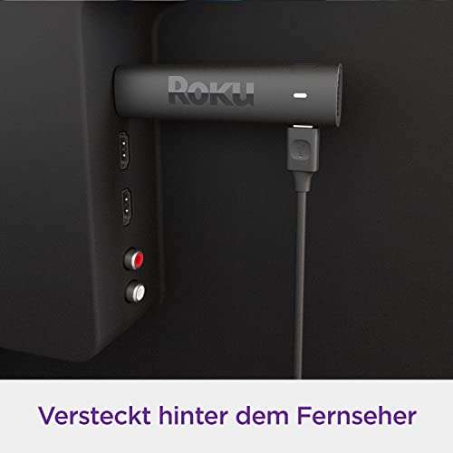 Roku Streaming Stick 4K | 4K/HDR/Dolby Vision Streaming Media Player für 29,99€ (Amazon/Cyberport Abh)