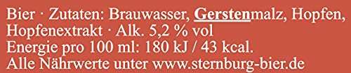 Günstiges Bier: Sternburg Export, EINWEG 24x0,50 L Dose - trotz Inflation sich gepflegt wegschroten für 0,49 EUR pro Dose