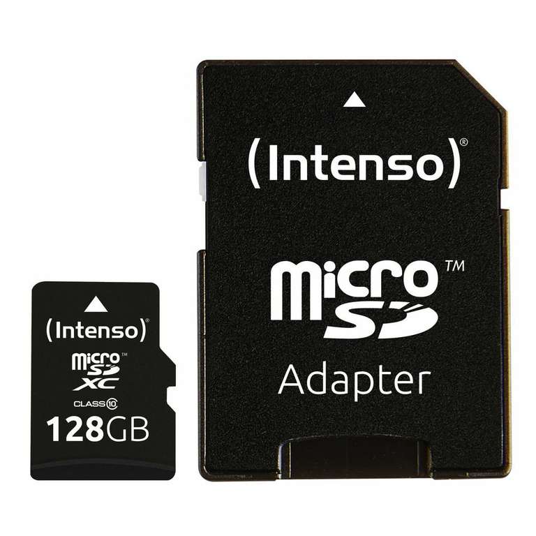 Intenso microSDXC 128GB Speicherkarte für 9€ (statt 11€) (ohne Verpackung)