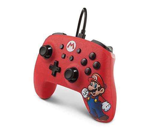 Power-A Enhanced Wired Controller Mario Analog / Digital Gamepad Nintendo Switch Kabelgebunden
