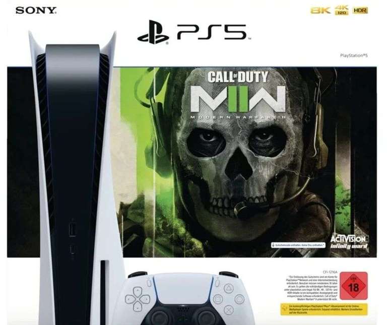 Playstation 5 Disc Edition + Call of Duty Modern Warfare II