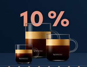 Nespresso 10 % auf alle Kapseln (ab 5 Stangen) - Mit ausgewählten Aktionen kombinierbar