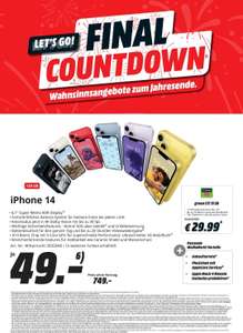 iPhone 14 für monatlich 29,99€ in allen Media Märkten