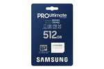 Samsung PRO Ultimate microSD-Karte + SD-Adapter, 512 GB, UHS-I U3, 200 MB/s Lesen, 130 MB/s Schreiben,‎ MB-MY512SA/WW
