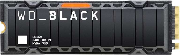 WD Black SN850 NVMe SSD 2 TB M.2 PCIe Gen4 mit Kühlkörper [für PS5]