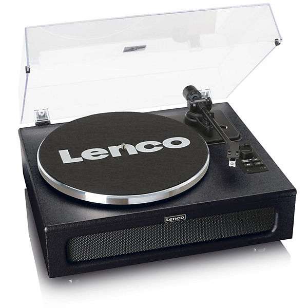 [Bestpreis] Lenco LS-430BK/BN Plattenspieler (4 eingebaute Lautsprecher, Bluetooth für Handy/Tablet, 33 oder 45 rpm, Staubschutzhülle)
