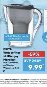 BRITA Wasserfilter »fill&enjoy Marella« aus Kunststoff, gefiltertes Wasser inkl. 1 Filterkartusche