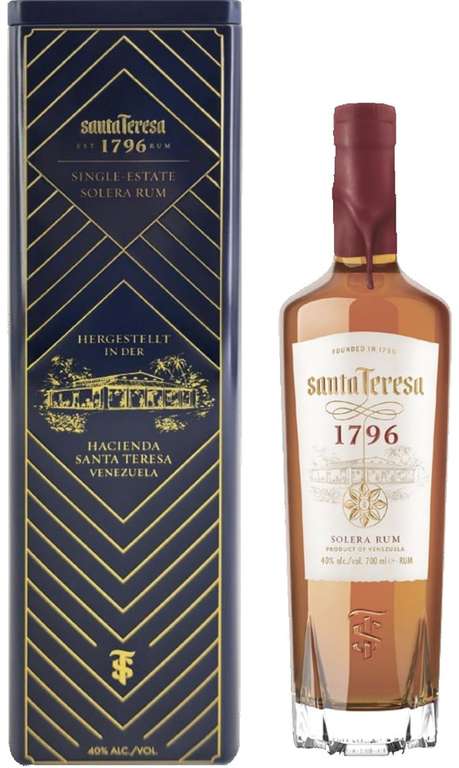 [Amazone Prime] Santa Teresa 1796 Solera Rum in der Metall-Geschenkbox