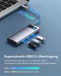Baseus USB C Hub 7 in 1 Adapter mit 4K@60Hz HDMI, 100W PD, 3 USB-A 3.0 5Gbps, SD/TF Kartenleser, USB Docking Station - Prime