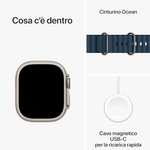 Apple Watch Ultra 2 Titan und Ocean Band Armband in Blau
