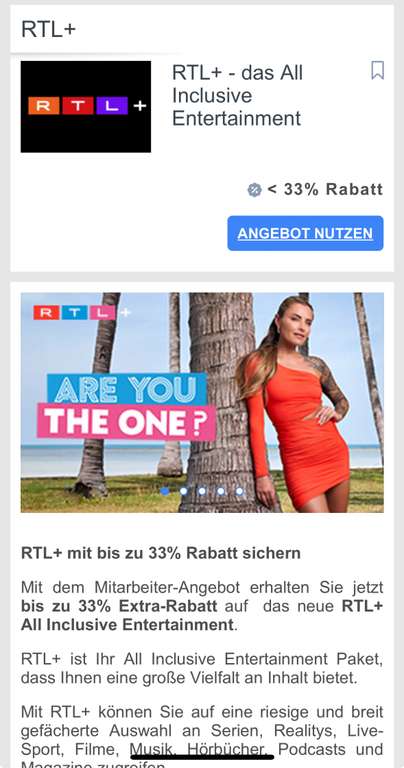 [CB] RTL+ RTL Plus / z.B. 33% auf 12 Monate RTL+ Max für 104,44 EUR (statt 155,88 EUR)