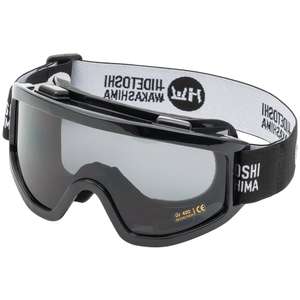 HIDETOSHI WAKASHIMA "Higashi" Unisex Skibrille Snowboardbrille schwarz