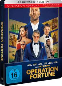 (PRIME/ MÜLLER Abholung) Operation Fortune - Limited Steelbook Edition (4K Ultra HD + Blu-ray) by Guy Ritchie * Jason Statham * Hugh Grant