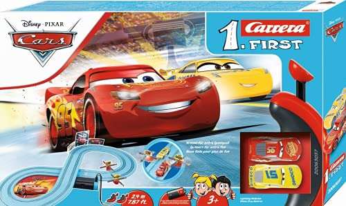 Carrera FIRST Disney Pixar Cars (2,4m Rennstrecke I 2 ferngesteuerte Autos mit Lightning McQueen & Cruz Ramirez) [Amazon Prime]