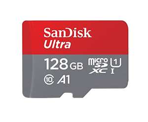 SanDisk Ultra Android microSDXC UHS-I Speicherkarte 128 GB + Adapter