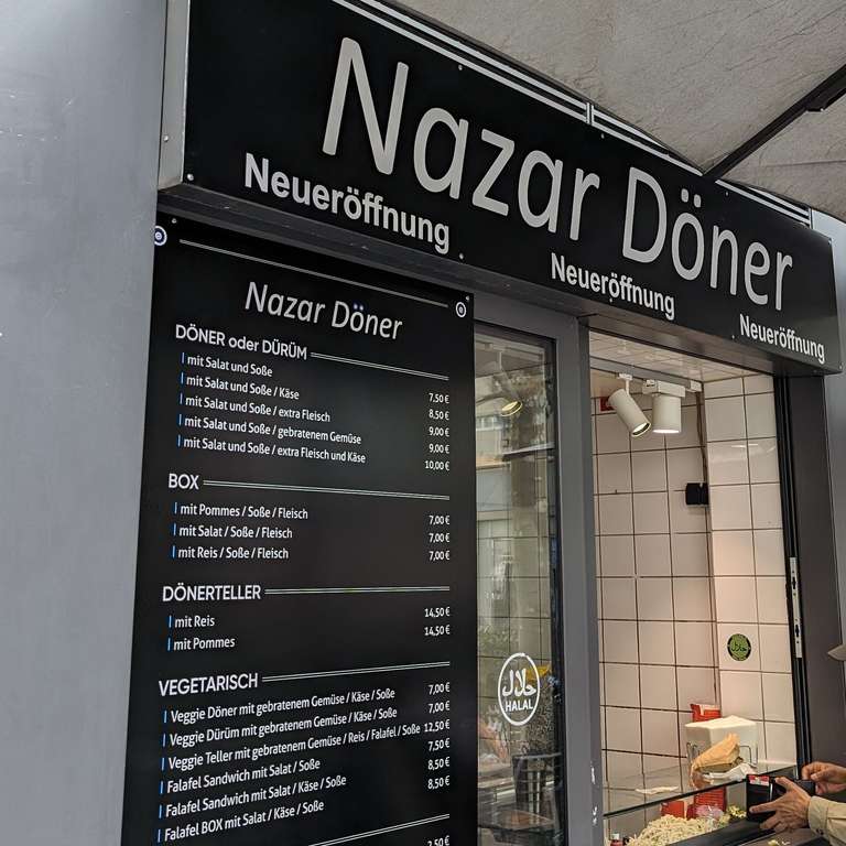[Frankfurt] Döner+Getränk 5€ - Neueröffnung Nazar Döner