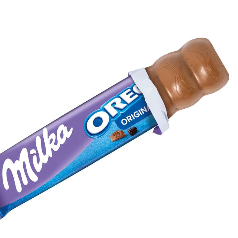 Milka Schokoriegel Milka & OREO 36 x 37g, Riegel mit Oreo Keksstückchen in Milchcrème [PRIME/Sparabo]