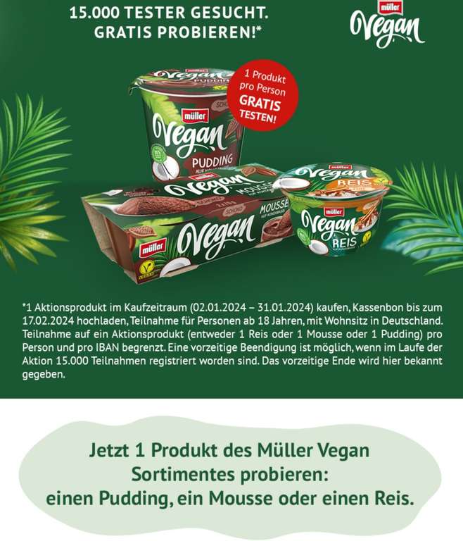 [GzG] Müller Vegan Gratis Testen