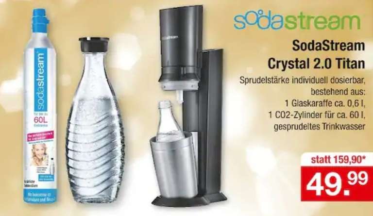 SodaStream Crystal 2.0 Titan bei Zimmermann (offline & lokal)