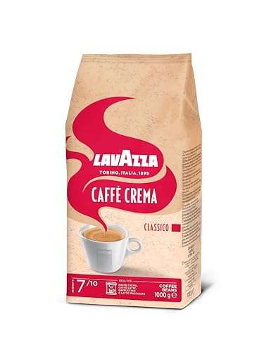 Lavazza, Caffè Crema Classico Kaffeebohnen, für Espressomaschinen oder KVA, 1 Kg [PRIME/Sparabo; für 8,79€ bei 5 Abos]