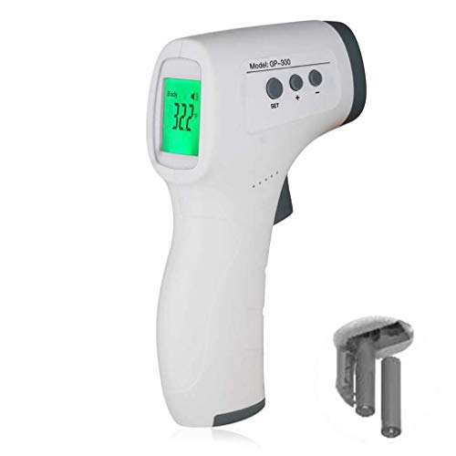[Prime] MedPlus Thermoscanner GP300 mit Batterien inklusive Thermometer, Infrarot-Speichen