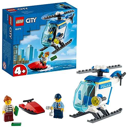 [Prime / Otto Up+] LEGO 60275 City Polizeihubschrauber, Hubschrauber Spielzeug ab 4 Jahren mit Minifiguren von Polizisten und Ganovin