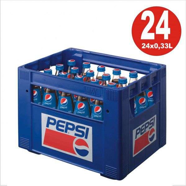 Rewe Hessen evtl.bundesweit: Original Pepsi Cola ohne Süßstoffe im 24x0,33l Kasten(Glasflaschen 5.10€ Mehrwegpfand fällt an)