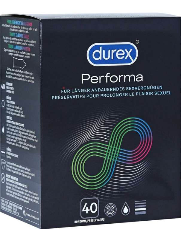 Durex Performa 40 Stück 0.44€/Stück - 5% benzocaine