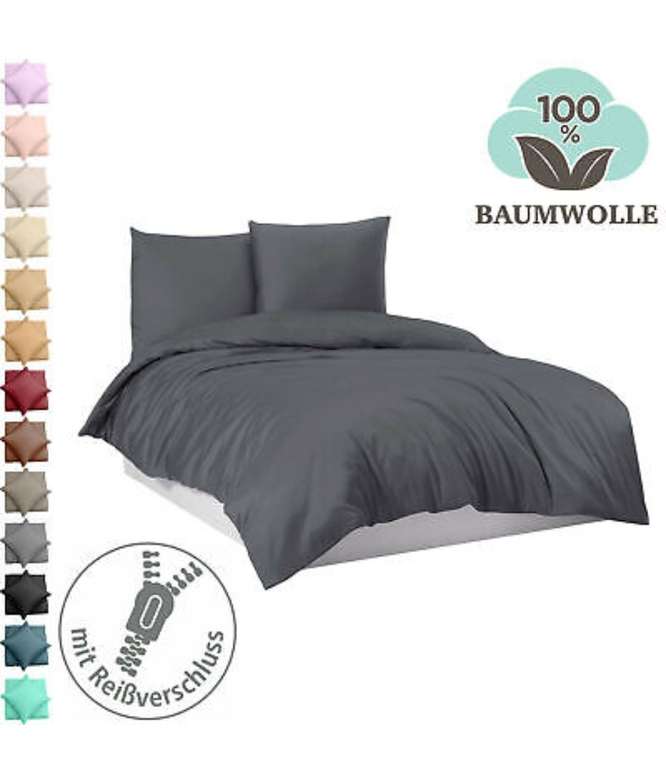 Bettwäsche Bettgarnitur Bettbezug 100% Baumwolle 135x200