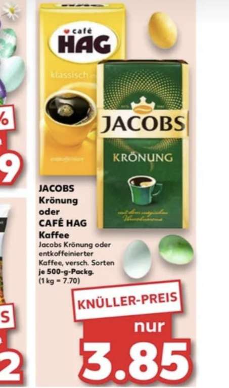 Jacobs Krönung 500 Gramm Kaffee im Kaufland ab 23.03.2023