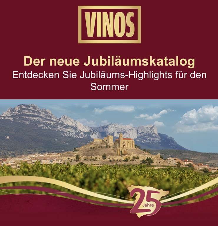 Vinos Rabattcode Jubiläumsfeier (75€ MBW)