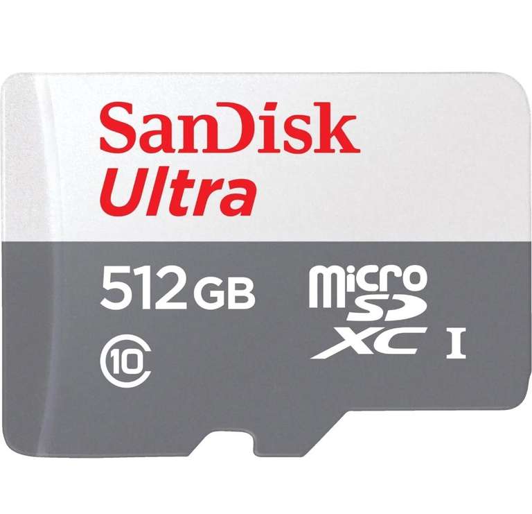SANDISK Ultra UHS-I mit Adapter für Tablets, Micro-SDXC Speicherkarte, 512 GB (Media Markt u. Saturn über eBay)