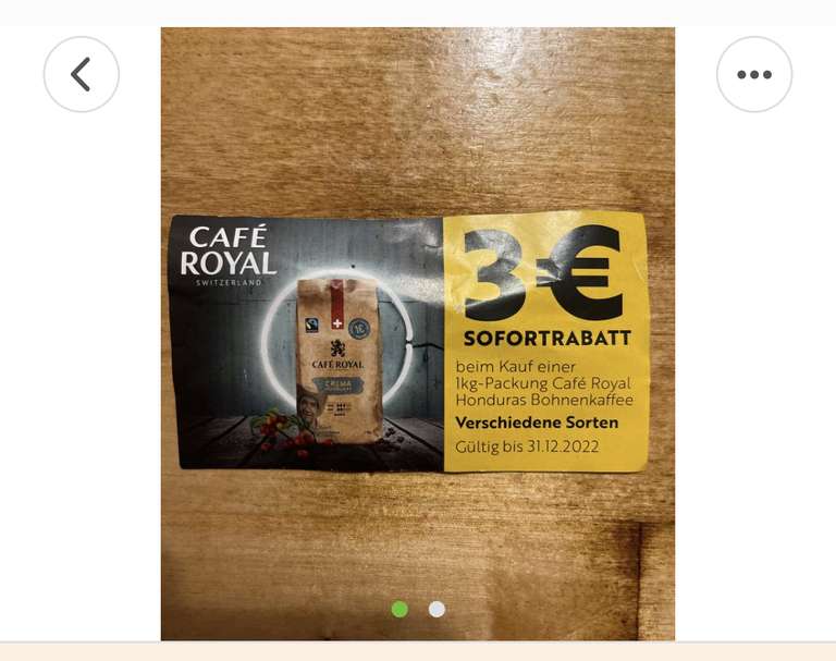 Café Royal 8.99€ Kaffeebohnen