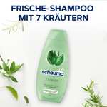 2er Pack Schwarzkopf Schauma Shampoo 7 Kräuter (2 × 400 ml), Haarshampoo verleiht der Haarstruktur eine leichte Frische [PRIME]