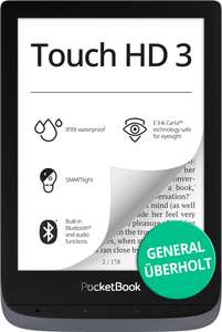 Generalüberholt: PocketBook Touch HD 3 Metallic Grey mit Slim-Cover nach Wahl