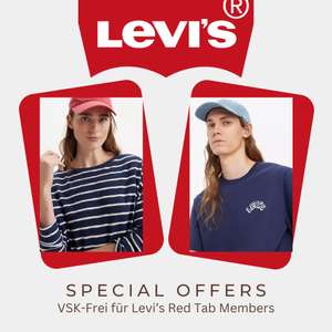 Levi's Special Offers | bis zu 50 % Rabatt auf ausgewählte Artikel | VSK-frei für Levi's Red Tab Members | z.B. MARGOT LANGARM-T-SHIRT