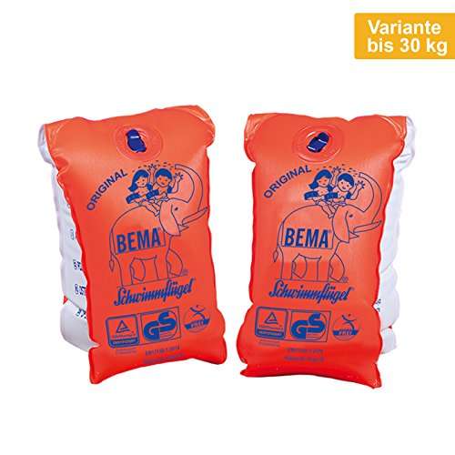 BEMA 18001 - Original Schwimmflügel, orange, Größe 0, 11-30 kg, 1-6 Jahre für 5,99€ (Prime/Obi Abh)