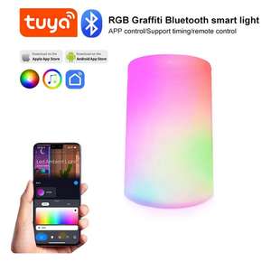 Tuya Bluetooth Smart Schlafen Wecken Nachtlicht App Remote Haus Schlafzimmer Nachttisch Licht Alexa Google Home Voice Assistant
