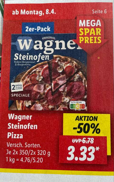Wagner Steinofen Pizza 2er Pack [Lidl]