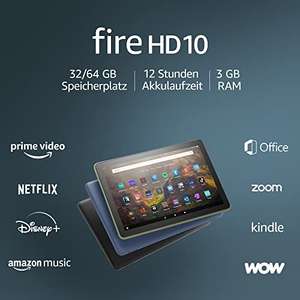 Amazon Fire HD 10 Tablet (2021) 3/32GB für 69,99€, Fire HD 8 für 74,99€, Fire HD 10 Plus für 99,99€ (Amazon)