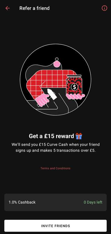 Kostenlose CURVE Kreditkarte (KWK): 5£ / 15£ Bonus - Freunde werben Freunde
