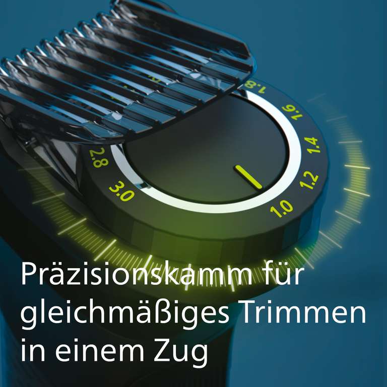 Philips Multigroom Series 9000, 13-in-One-Barttrimmer und Haarschneider inkl. OneBlade, für Gesicht, Kopf und Körper, 0.2-20 mm (MG9530/15)