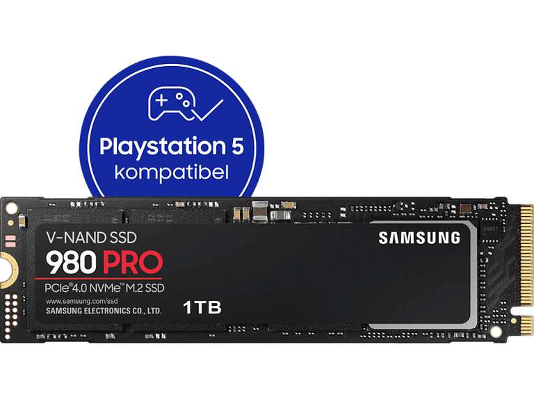 Samsung 980 PRO 1TB M.2 SSD [3D-NAND TLC, R7000/W5000, PS5 kompatibel]
