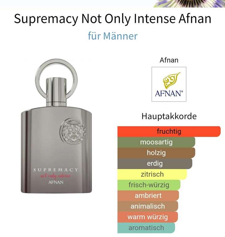 (Notino App) Afnan Supremacy Not Only Intense Eau de Parfum 100ml