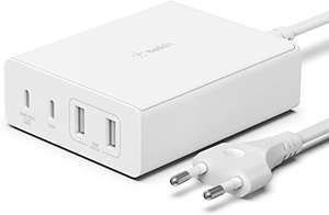 [Amazon] Belkin 108-W-GaN-USB-Ladestation 2x USB-C und 2x USB-A Farbe: Weiß