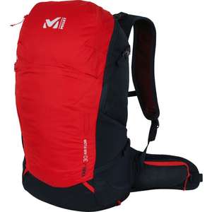 Millet Yari 30 Airflow Rucksack in Rot für 64,77€ inkl. Versand | Toploader | Netzrückenteil | Hüft- und Seitentaschen | Lageverstellriemen